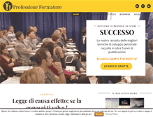 Tablet Screenshot of professioneformatore.it